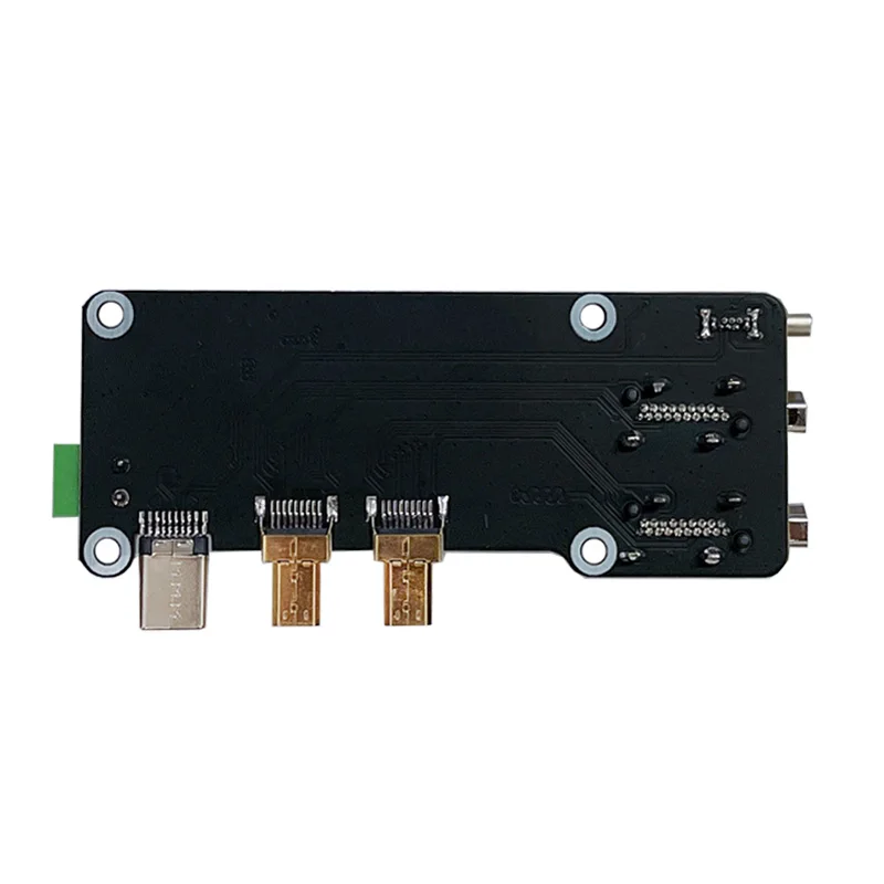 Raspberry Pi 5/4B Micro HDMI To HDMI Easy Adapter board Dual 4K Outputs All Ports To Pi's USB Side UART raspberry pi expansion board,raspberry pi,development board