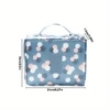 1pc Extra-Large Stylish Square Cosmetic Bag - Ultimate Travel Organizer with Durable Toiletry Case & Multiple Compartments for E 4