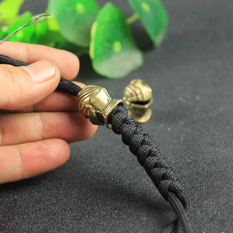 Bear Head Brass Buckle EDC Outdoor DIY Woven Paracord Survival Bracelets  Supplies Accessories Retro Umbrella Rope Lanyard Beads - AliExpress
