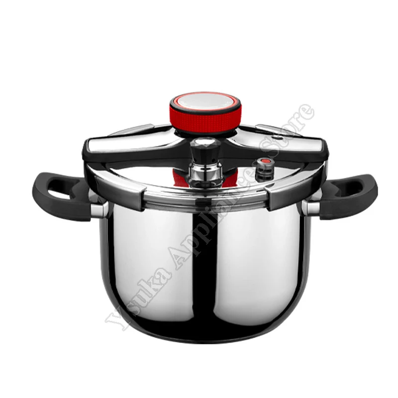 5/6/8L Stainless Steel Pressure Cooker Large Safe Explosion Proof Pressure Cooker for Gas Stove Induction Kitchen Accessories