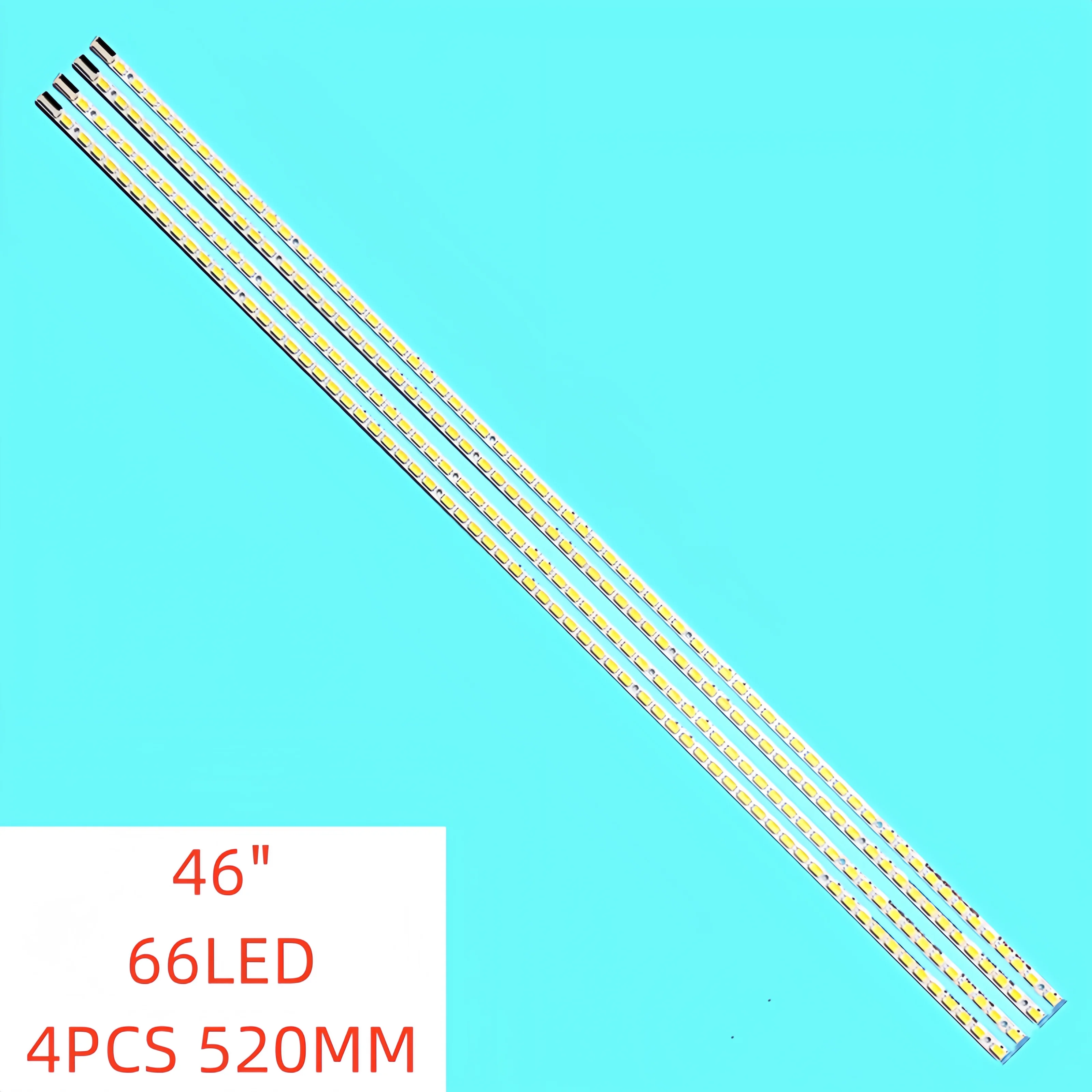 66lamp New LED Backlight Strip for Sony 46 inch TV KDL-46HX800 SLS46-5630-SONY-240 LJ64-02421A LJ64-02420A 520MM 4 pcs 520mm led backlight strip 54 leds for sony 46 tv kdl 46ex700 runtk4337tp lk460d3la8s runtk 4337tp sled 090907 rev 1