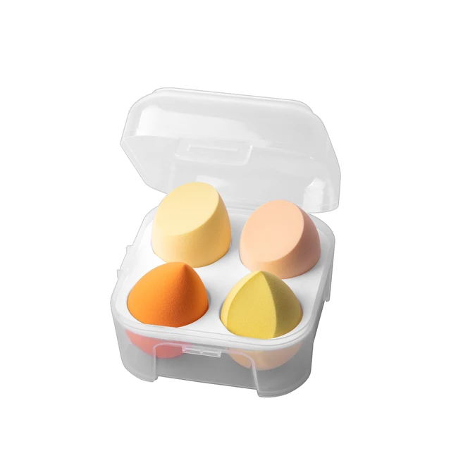 IMAGIC Sponge 4pcs/Set Makeup Puff Cosmetic Latex Soft Beauty Ball Foundation Powder With Box Wet and Dry Colorful Makeup Tool TL-20220124-2