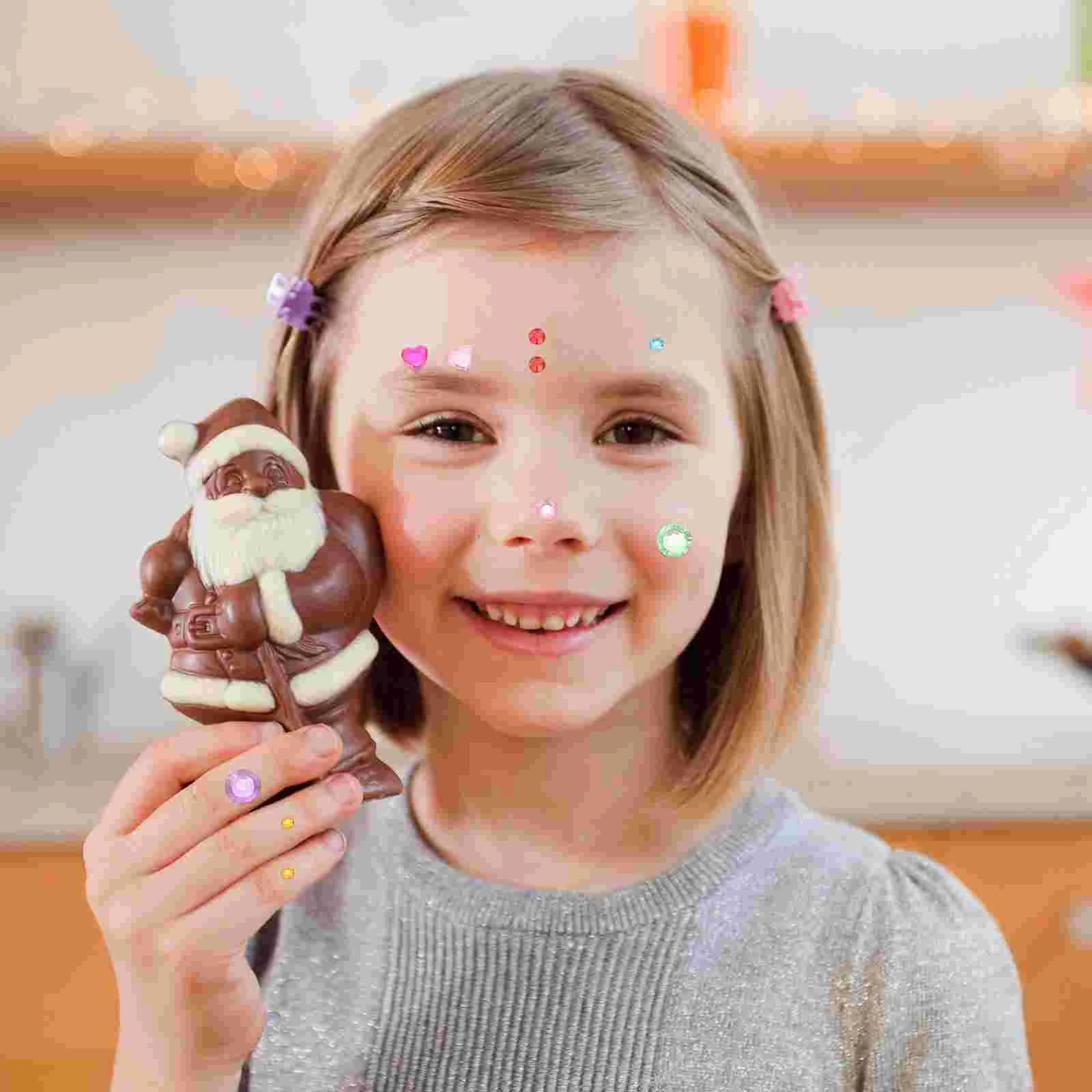 얼굴 라인석 스티커, 메이크업 라인석, 눈 사진 앨범 보석, 12 매