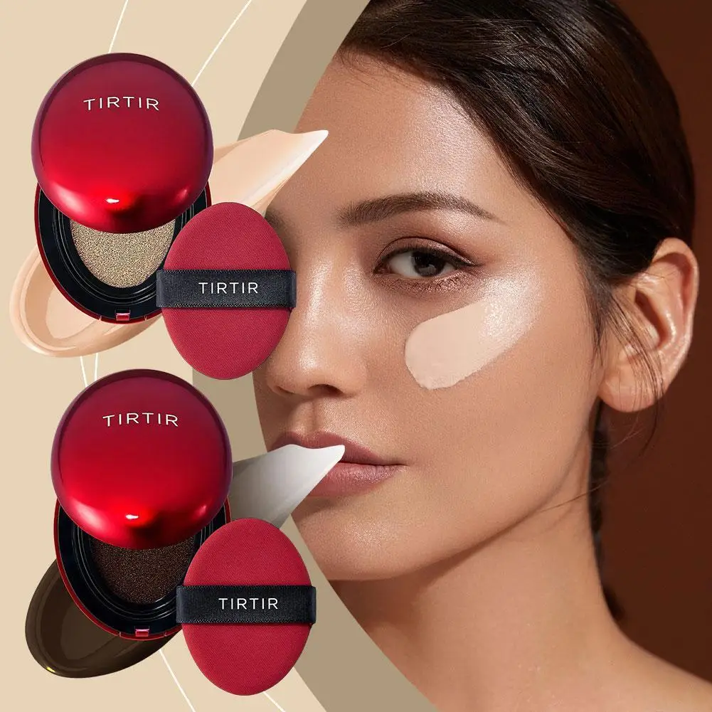 Air Cushion Foundation Cream Concealer Whitening Makeup Long-lasting Waterproof Cosmetics Brighten Face Base Tone Makeup