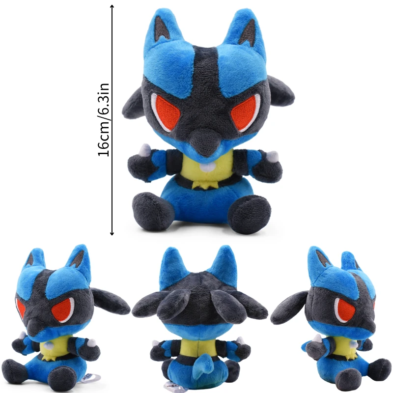thumbnail image 1 of Pokemon Mimikyu Riolu Mew Cubone Plush Toy Kawaii Furret Lugia Eevee Zeraora Caterpie Butterfree Stuffed Peluche Doll, 1 of 5