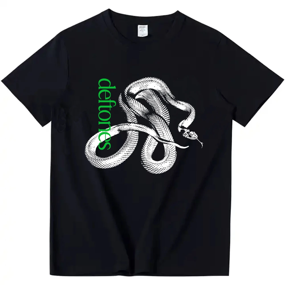 Deftones Logo Snake Tee Private Music Album Printing T-shirt