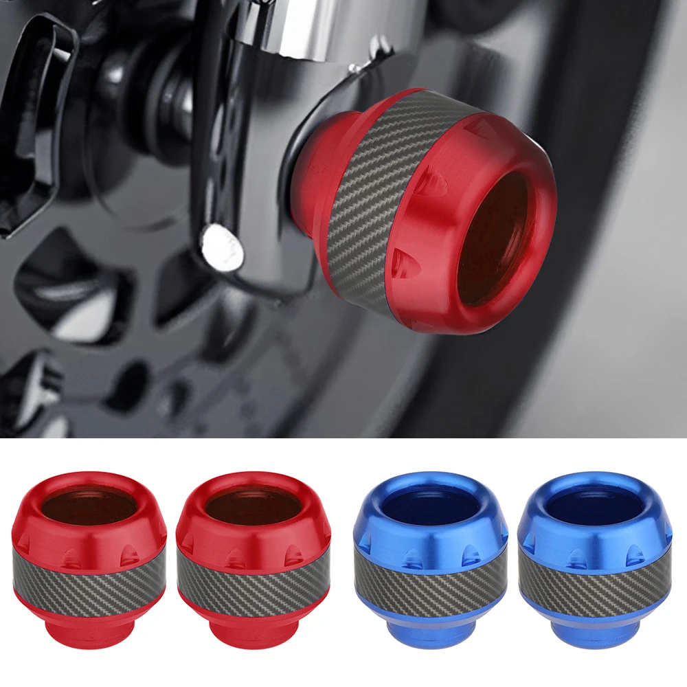 2pcs Universal Motorcycles Falling Protector Front Fork Cups Aluminum Alloy Sliders Crash Premium Motorbike Accessories for kawasaki zx 6r zx6r ninja 2007 2013 08 09 10 11 motorcycle front wheel fork axle protector sliders falling protection