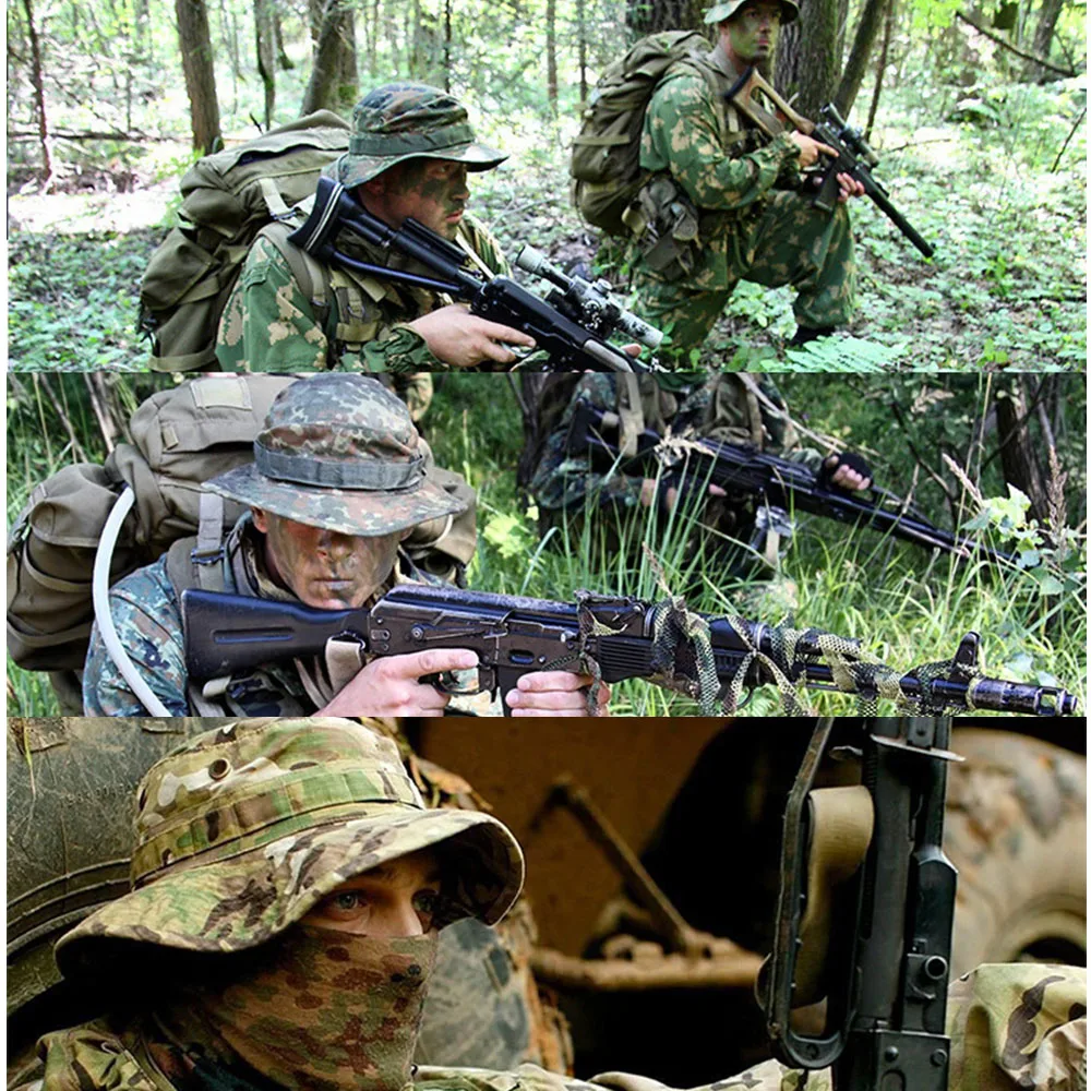 Army Bucket Hats Camouflage Boonie Hat 
