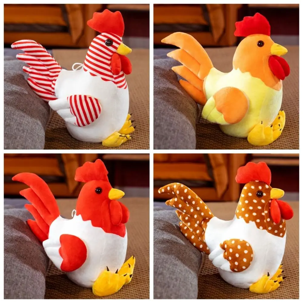 Realistic Chicken Chicken Plush Toy Cartoon Stuffed Chick Stuffed Dolls Soft Simulation Animal Chick Soft Pillow Birthday Gift