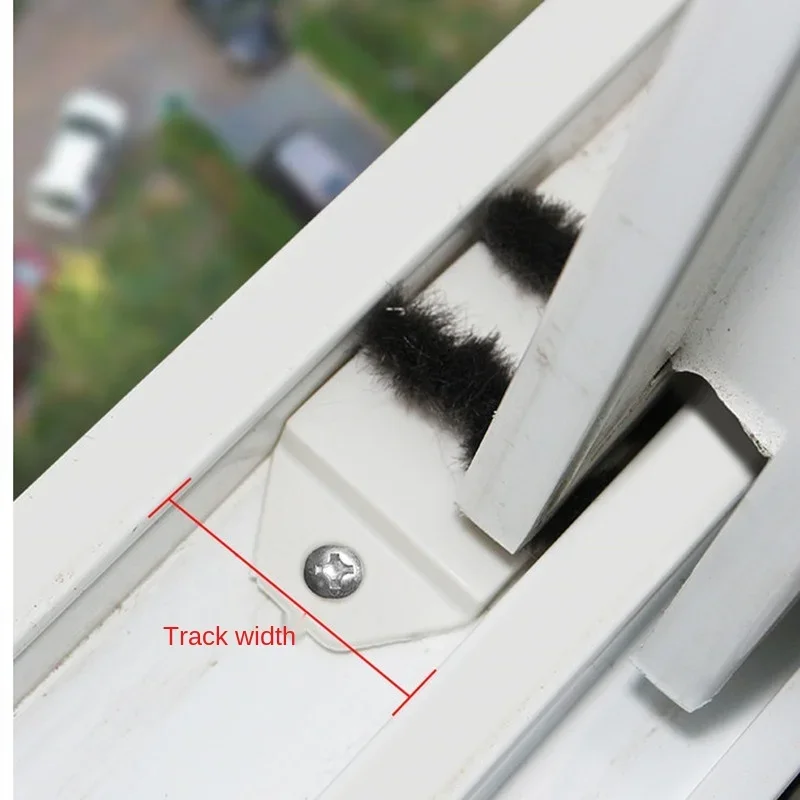 Window Sliding door Windproof fitting sealing strip track Soundproof dustproof block 2pc