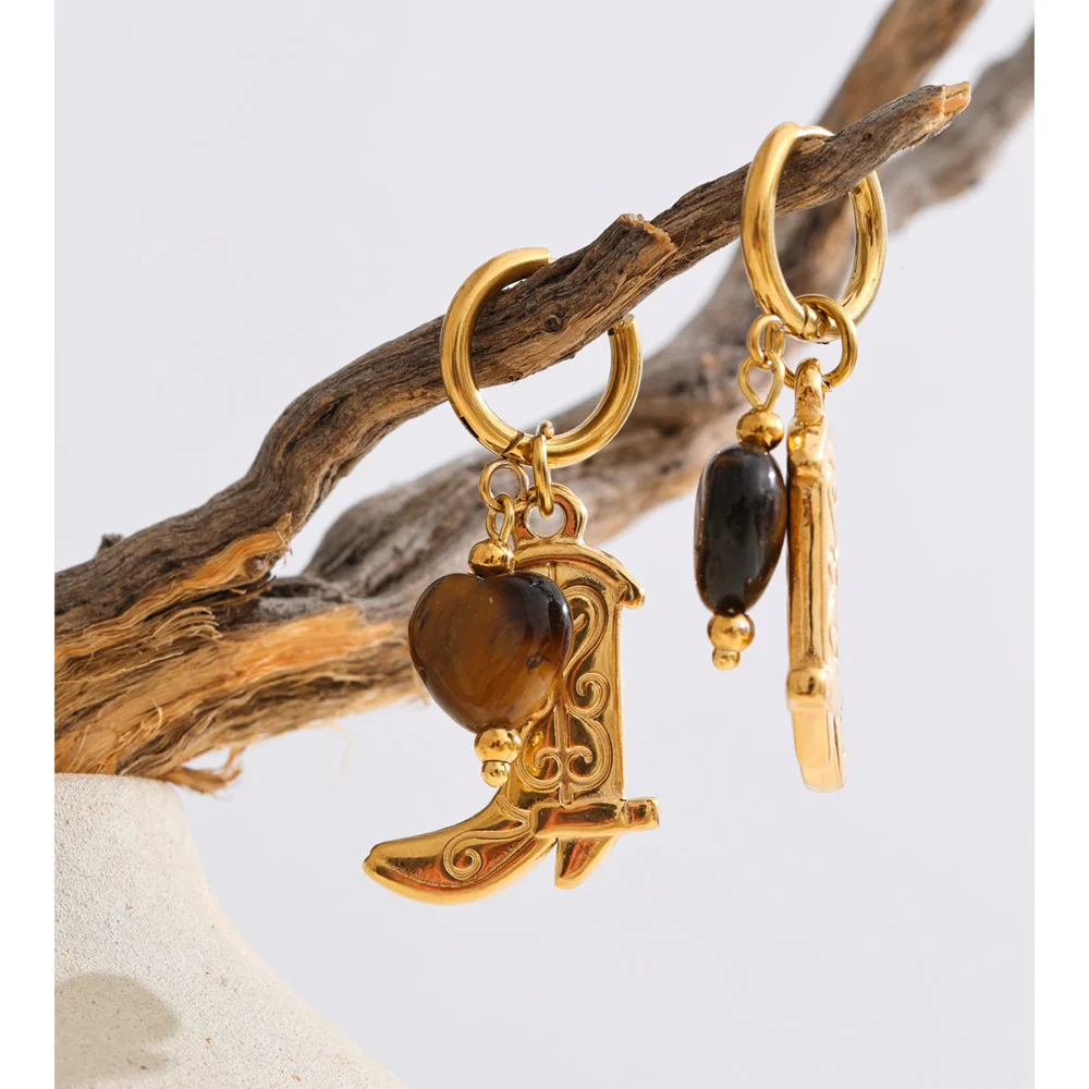 Yhpup Stone Jewelry Vintage Fashion Prevent Allergy
