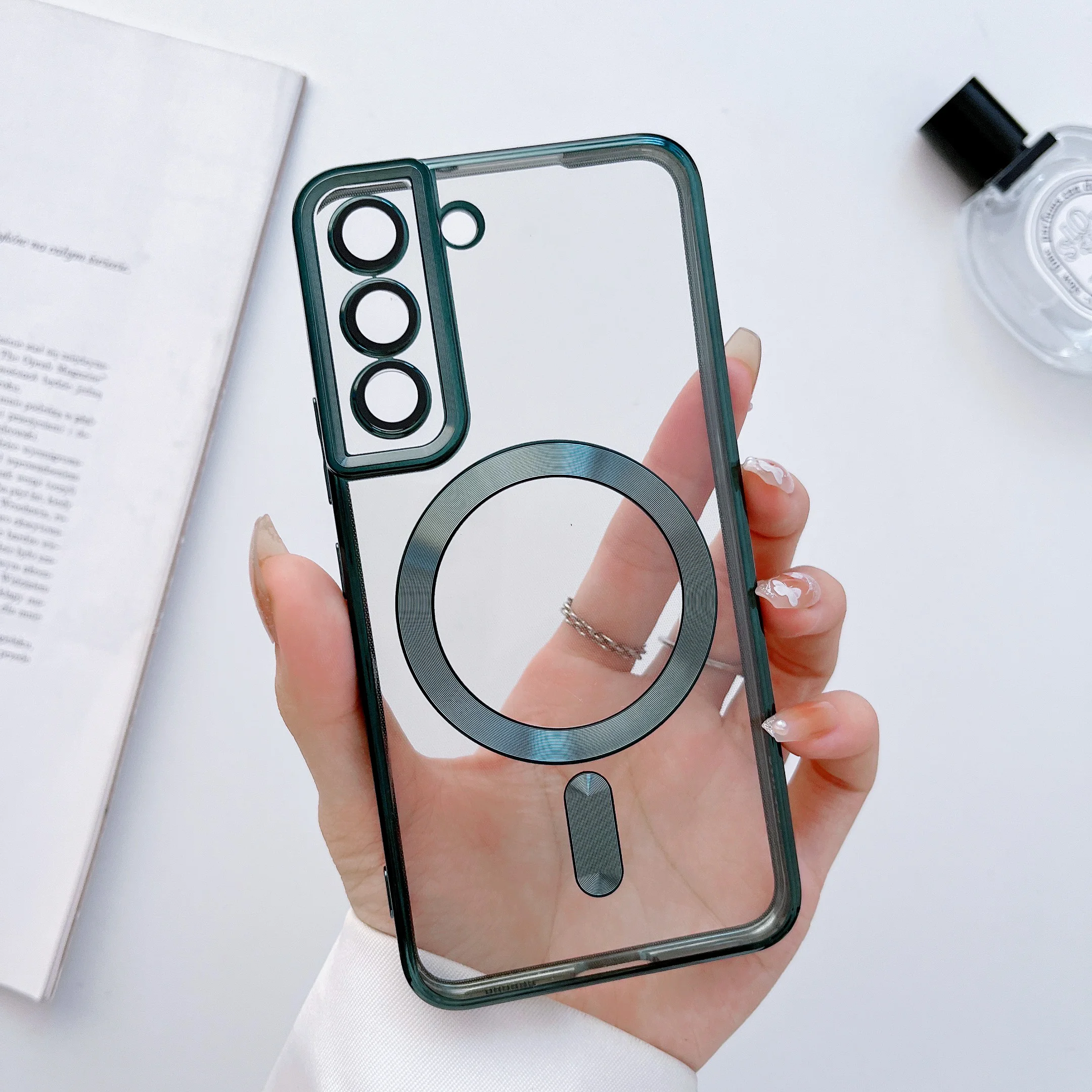 

10 шт., магнитный чехол для Samsung S21 S22 S23 S24 Ultra Plus