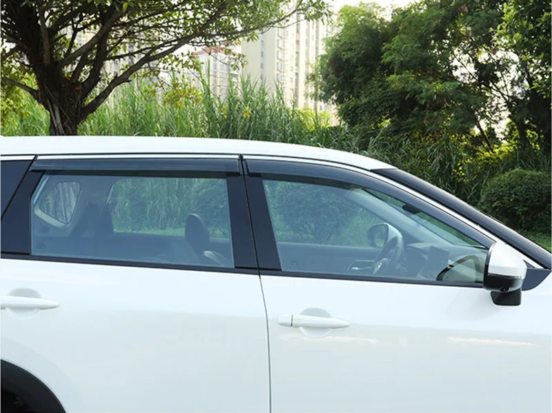 Exterior Visor Vent Shades Window Sun Rain Guard Deflector 4pcs For Nissan X-Trail Rogue (T33)