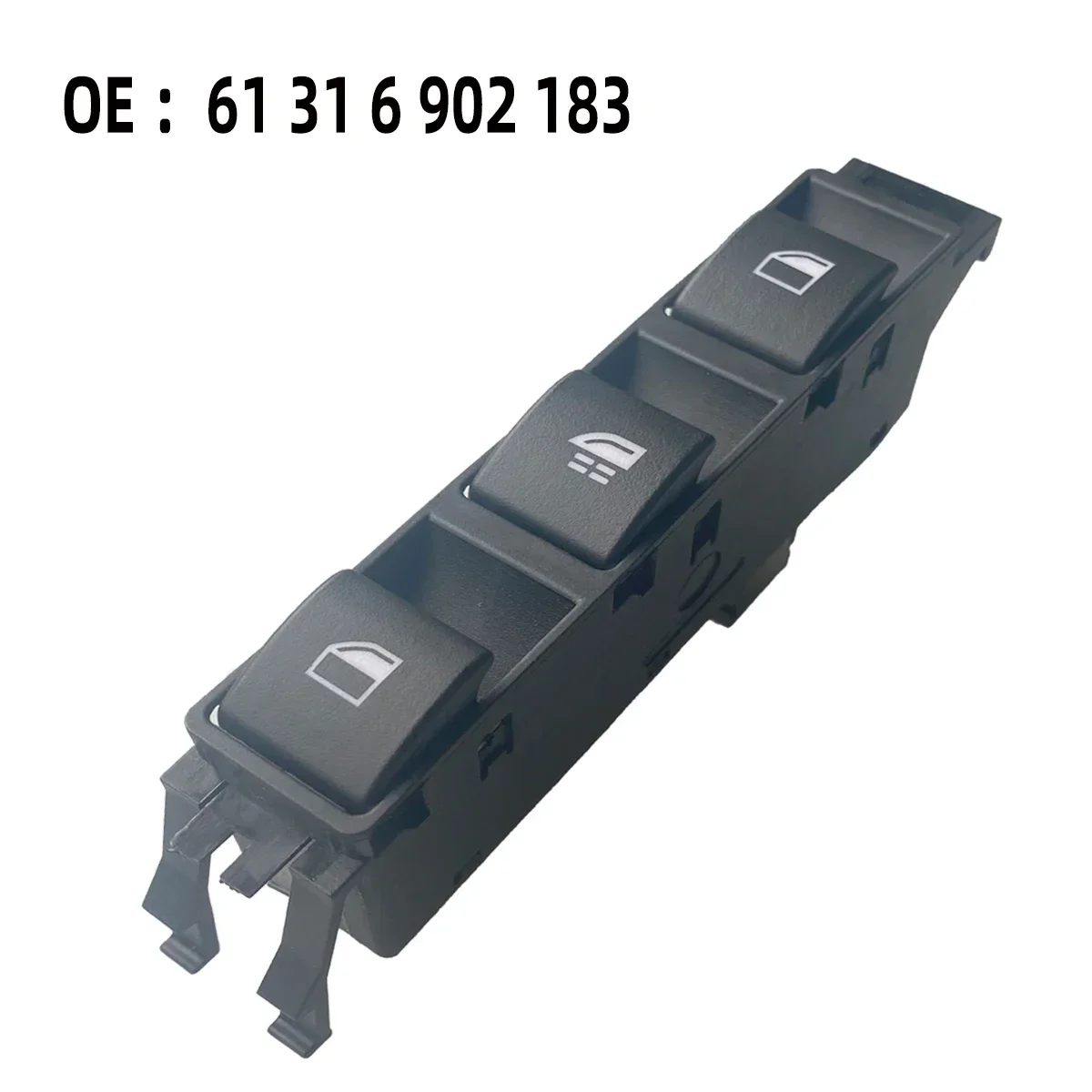 Bouton Électrique Fenêtre Console Bouton Régulateur Commutateur Commande De Fenêtre Électrique Pour BMW Pour E92 320d 325i 328xi 330xd 335is 318i Pour M3 61319132158 Levé Vitre (Couleur : Without FOL