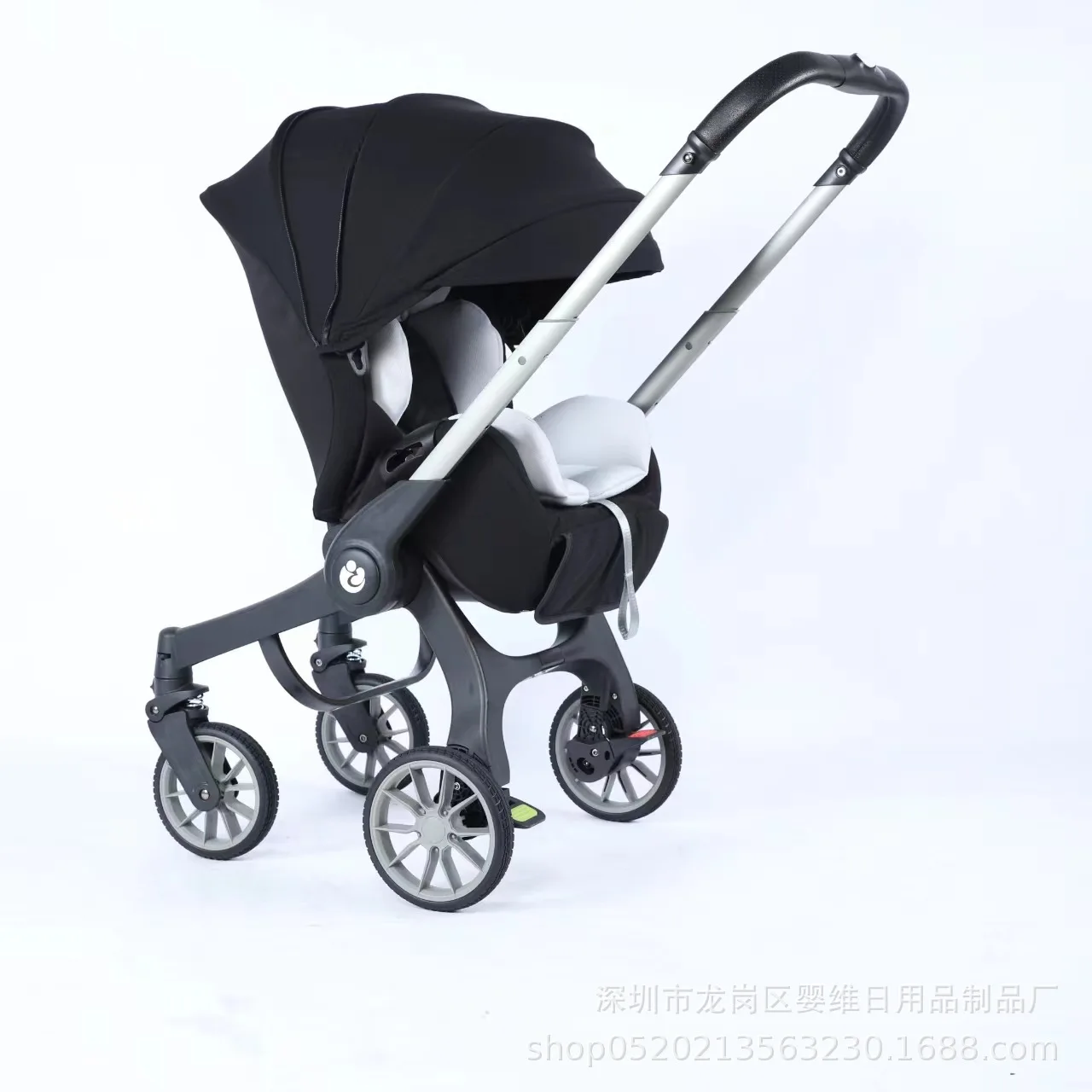 

Baby Stroller Carrinho De Bebe 4 in 1 MultiFunctional Sit and Lie Down Basket Two-way Lightweight Folding Car Safety Seat