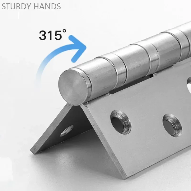 4/5 Inches Stainless Steel Silent Bearing Hinge High Quality Thickened Furniture Hinge Kitchen Cabinet Door Hinges Home Hardware