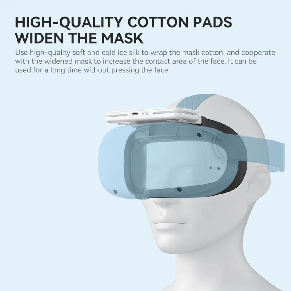 VR Ventilation Fan Strong Wind VR Radiator Fan Soft Anti-frog Great VR Headset Air Circulation Radiator Facial Cover