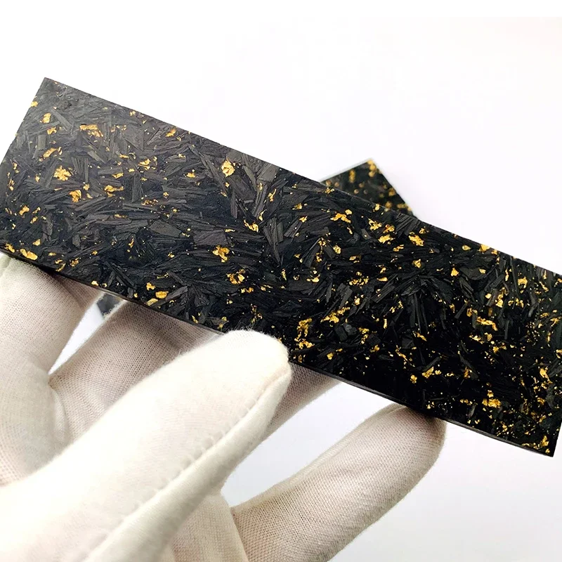 

1piece DIY knife Handle material patch Knife producing tools - Gold foil Carbon Fiber Marble 4mm / 8mm