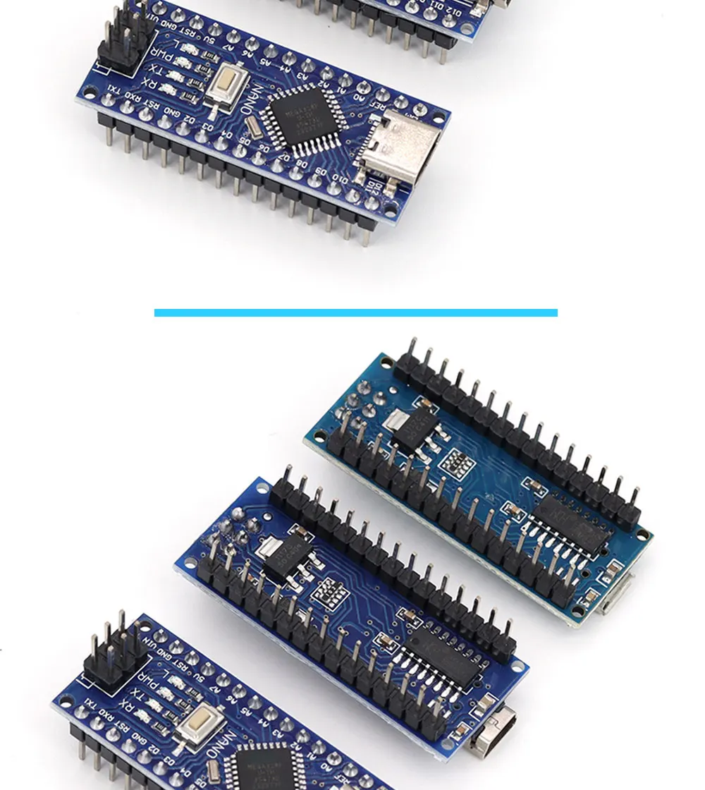 Mini / Type-C / Micro USB Nano 3.0 With the bootloader compatible Nano controller for arduino CH340 USB driver 16Mhz ATMEGA328P
