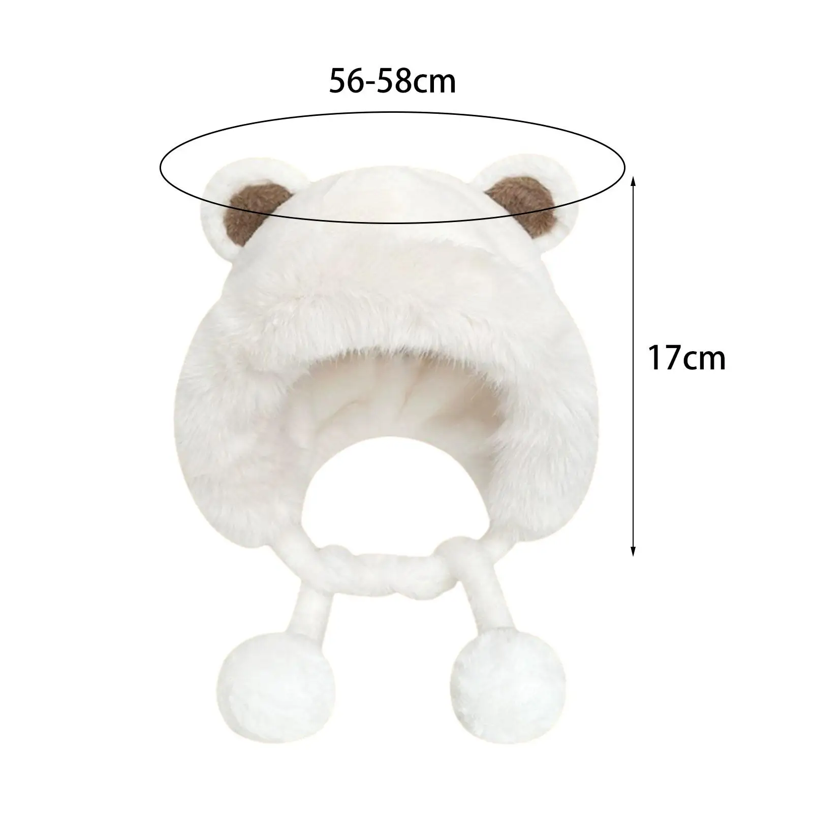 Winter Plush Hat Ear Flaps Fashion Windproof Thickening Hats Winter Warm Hat for Ski Keep Warm Cycling Skateboard Cold Weather