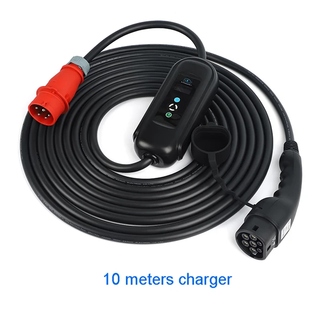 11KW 16A 3 Phase Electric Car Charger EV Wallbox Fast Charging Station Type  2 To CEE 5 Pin High Power with Schuko Plug adapter - AliExpress