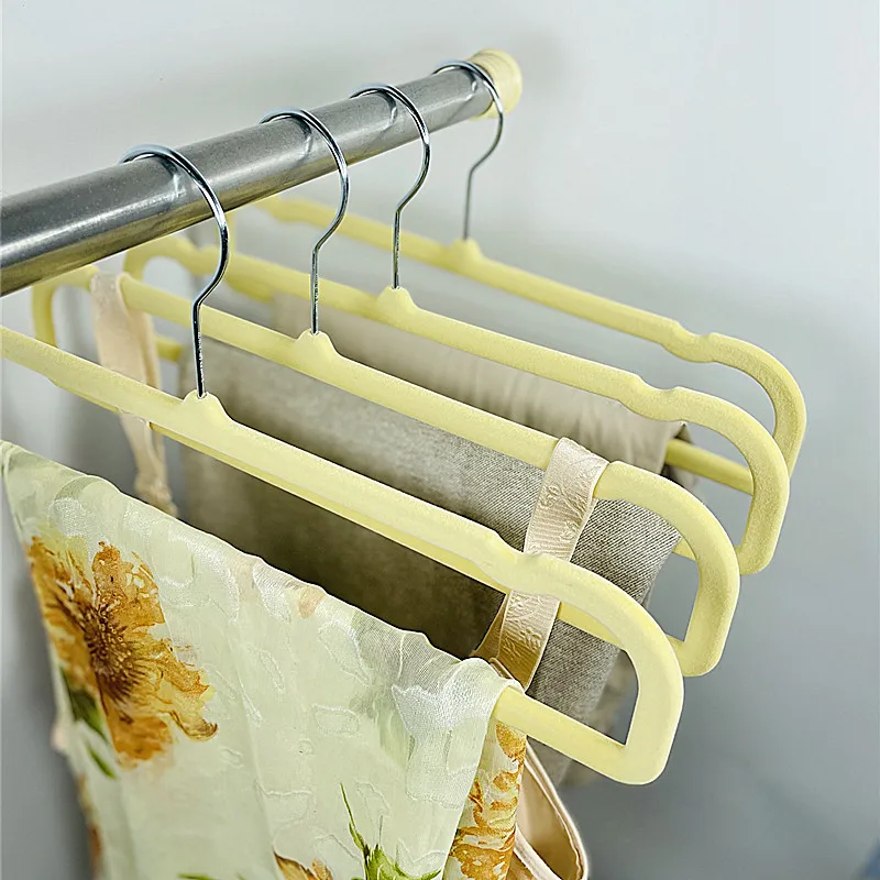 Flocking Rack 35CM-multifunctional-non-slip-non-marking-ABS-flocking-hanger-clothing ...
