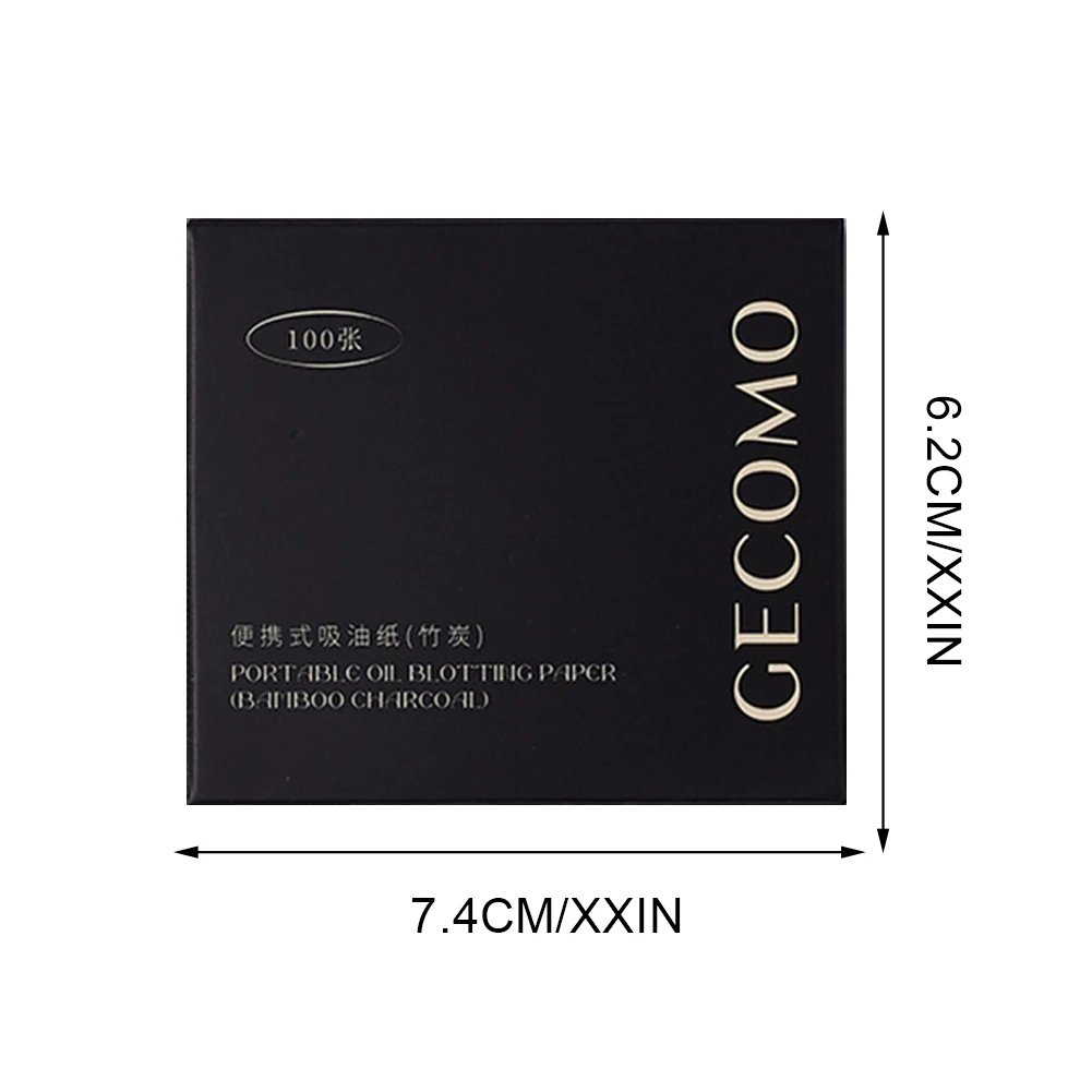 100 Sheets Oil Blotting Papers Case & Powder Puff Oil Absorbing Sheets Bamboo Charcoal Face Blotting Make Up face oil absorbing paper