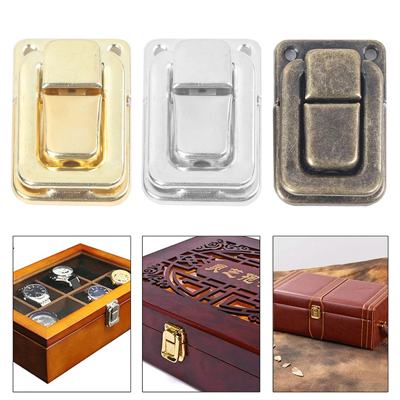 

Small Wine Wooden Chest Case Gift Box Toggle Latch Suitcase Lock Hasp Hardware