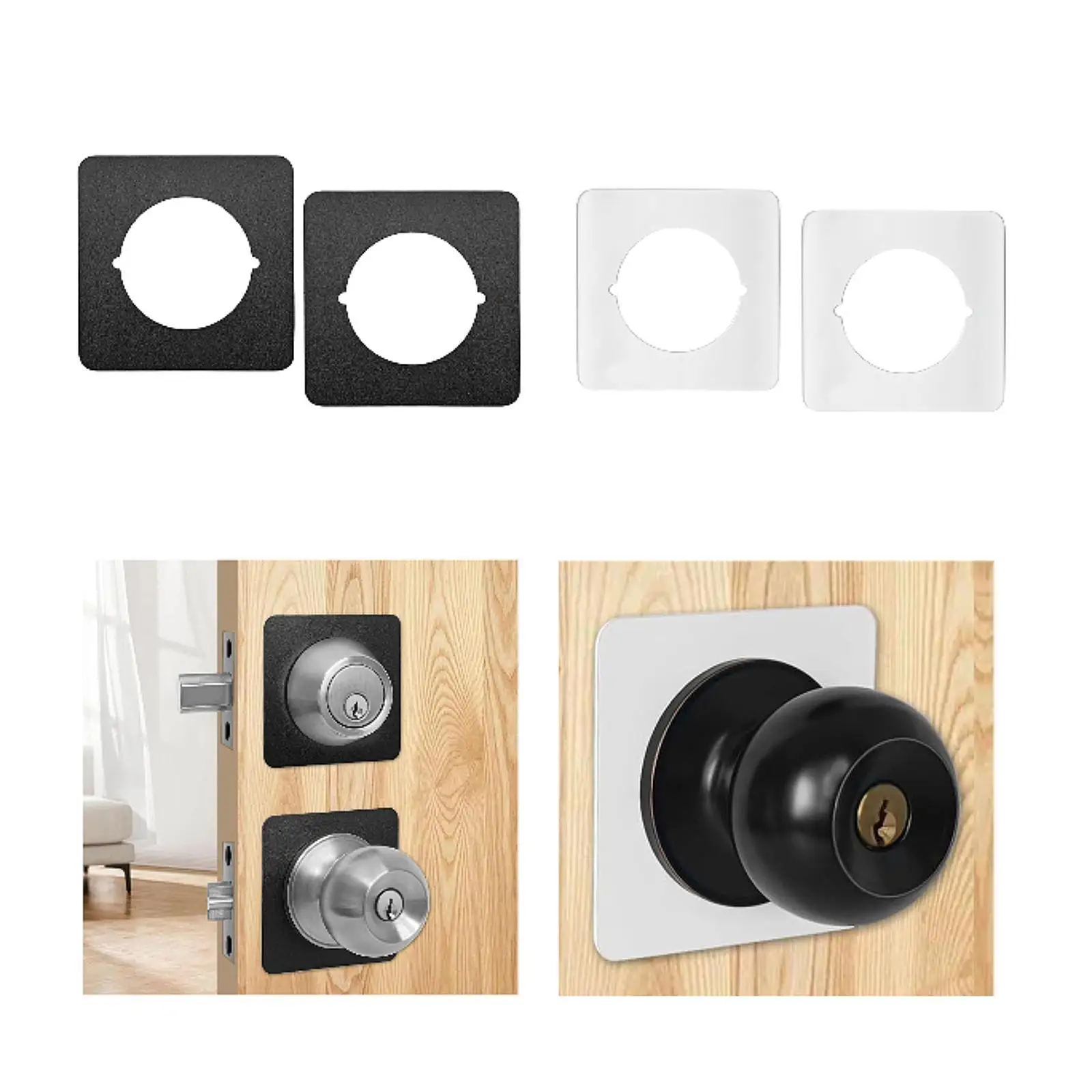 2x Door Reinforcement Plate Door Lock Maintenance Backplate Latch Filler Cover
