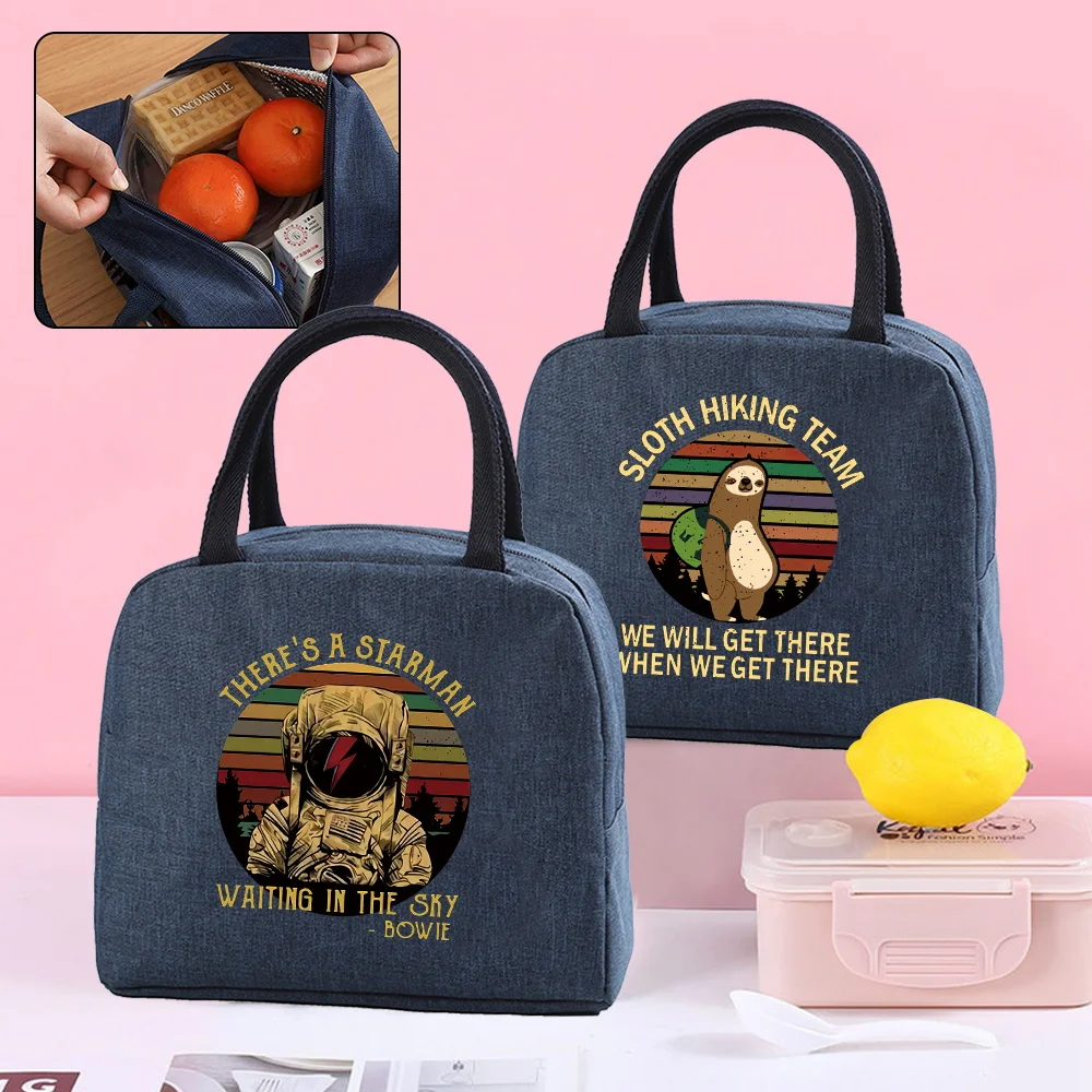 

Lunch Bag Child Food Insulated Cooler Bags Women Thermal Lunch Box Picnic Portable Canvas Packet Handbag Waterproof Organizer