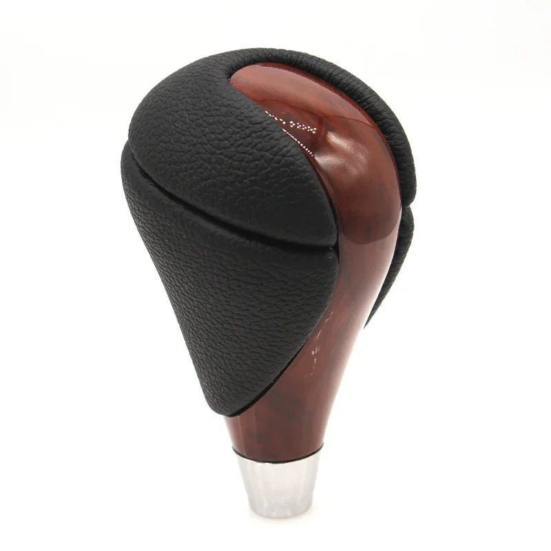 Leather Car Gear Shift Knob for Toyota Estima Hilux Crown Innova Matrix Venza Lexus ES300 GS400 LS400 LS460 Walnut Accessory