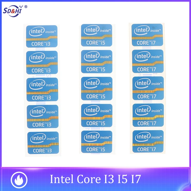 1/5PCS Ultrabook Performance Label Sticker Laptop Logo Sticker Intel Core  I3 I5 I7 Standard Size - AliExpress
