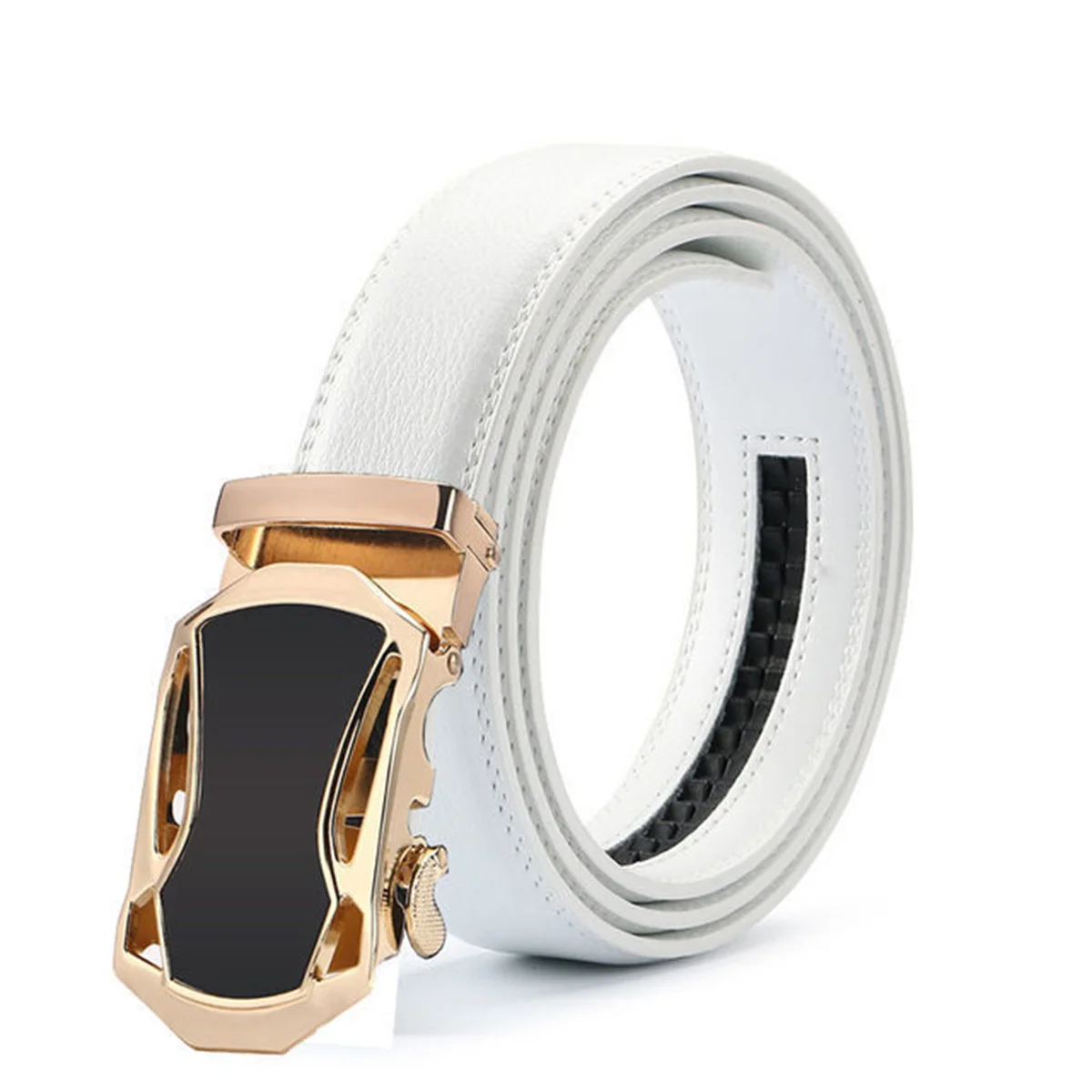 

New white buckle men's retro leather with an extended 140cm pure cowhide 170cm large needle buckle waist belt