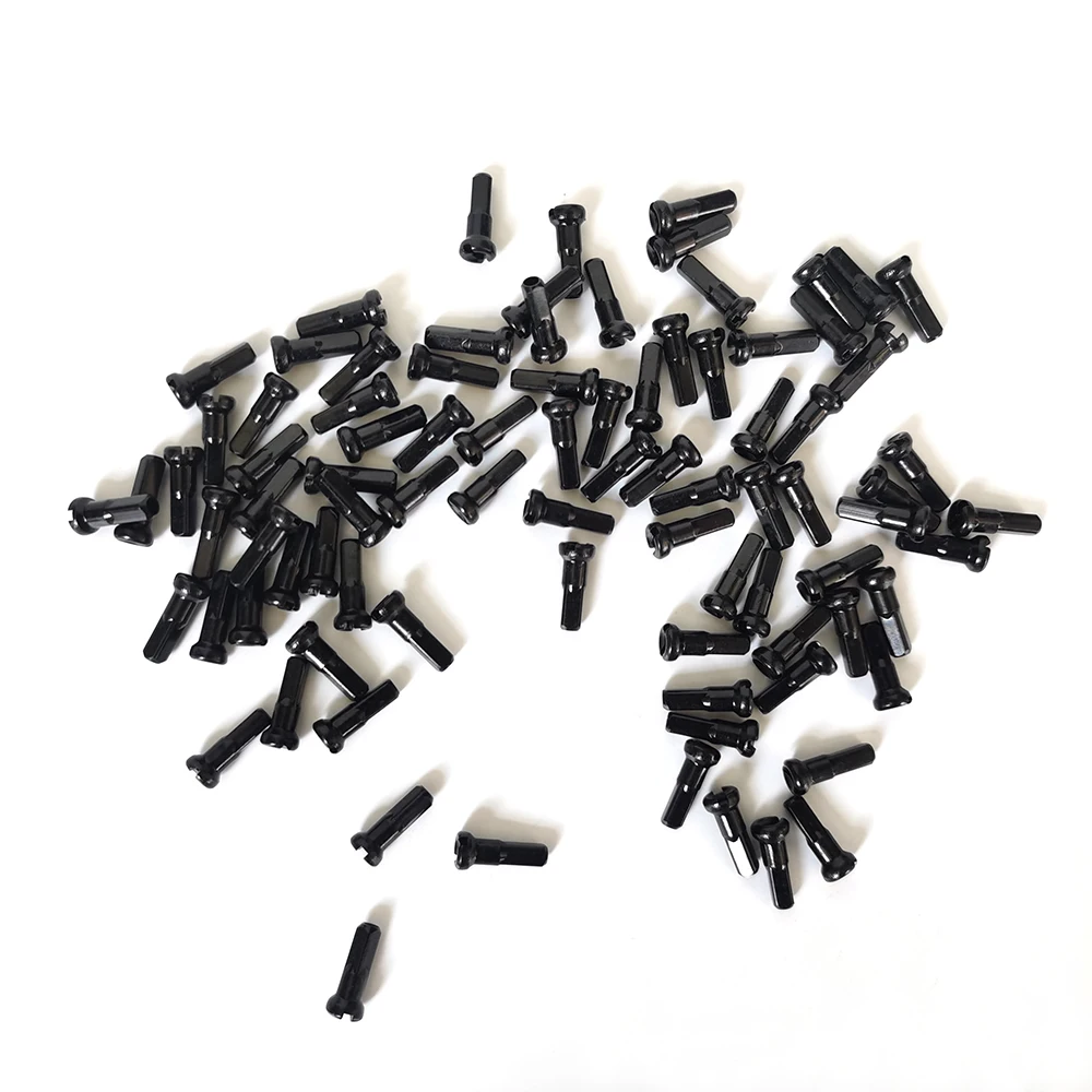 Lightweight CNC Aluminum Nipples 12mm 14mm 16mm Black Red Gauge 14 spoke road bike mtb bike wheels CN alloy nipples 50pcs/lot