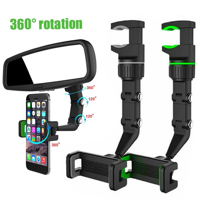 Mobile Phone Holder Car Rearview Mirror  360 Degree Mobile Phone Holder Car  - Mirror - Aliexpress