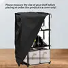 black Shelf Dust Cover Storage Bag Outdoor Garden Patio Furniture Protector High Quality Waterproof Dustproof Chair Organizer 5