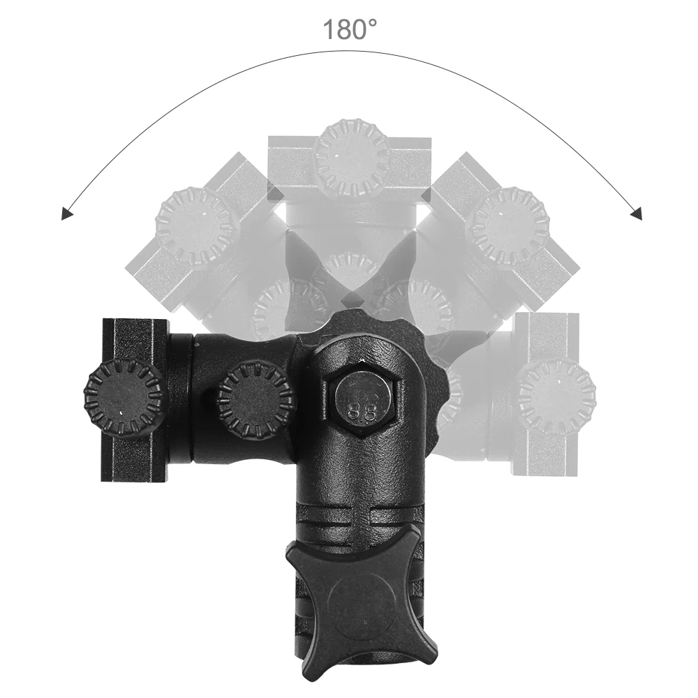 Universal Metal Mount Speedlite Flash Hot Shoe Adapter for Trigger Umbrella Holder Swivel Light Stand Bracket