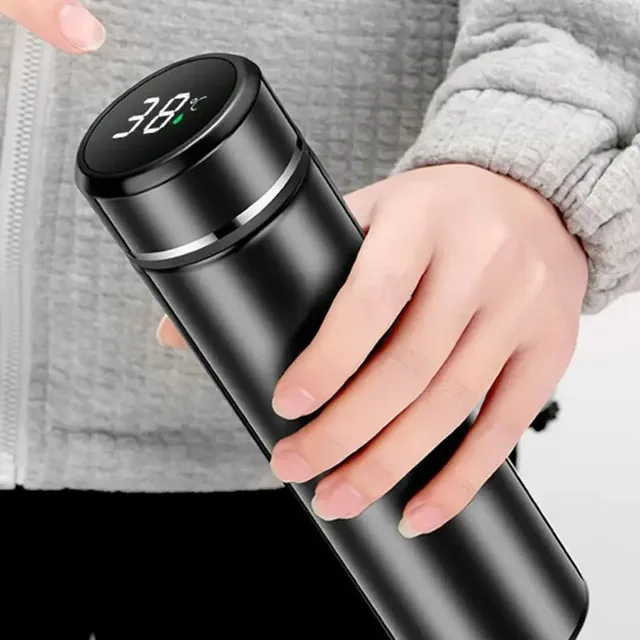 316Stainless Steel Smart Thermos MugLEDTemperature Display Touch Control Insulated Water Bottle Tea Separation ForChristmas Gift