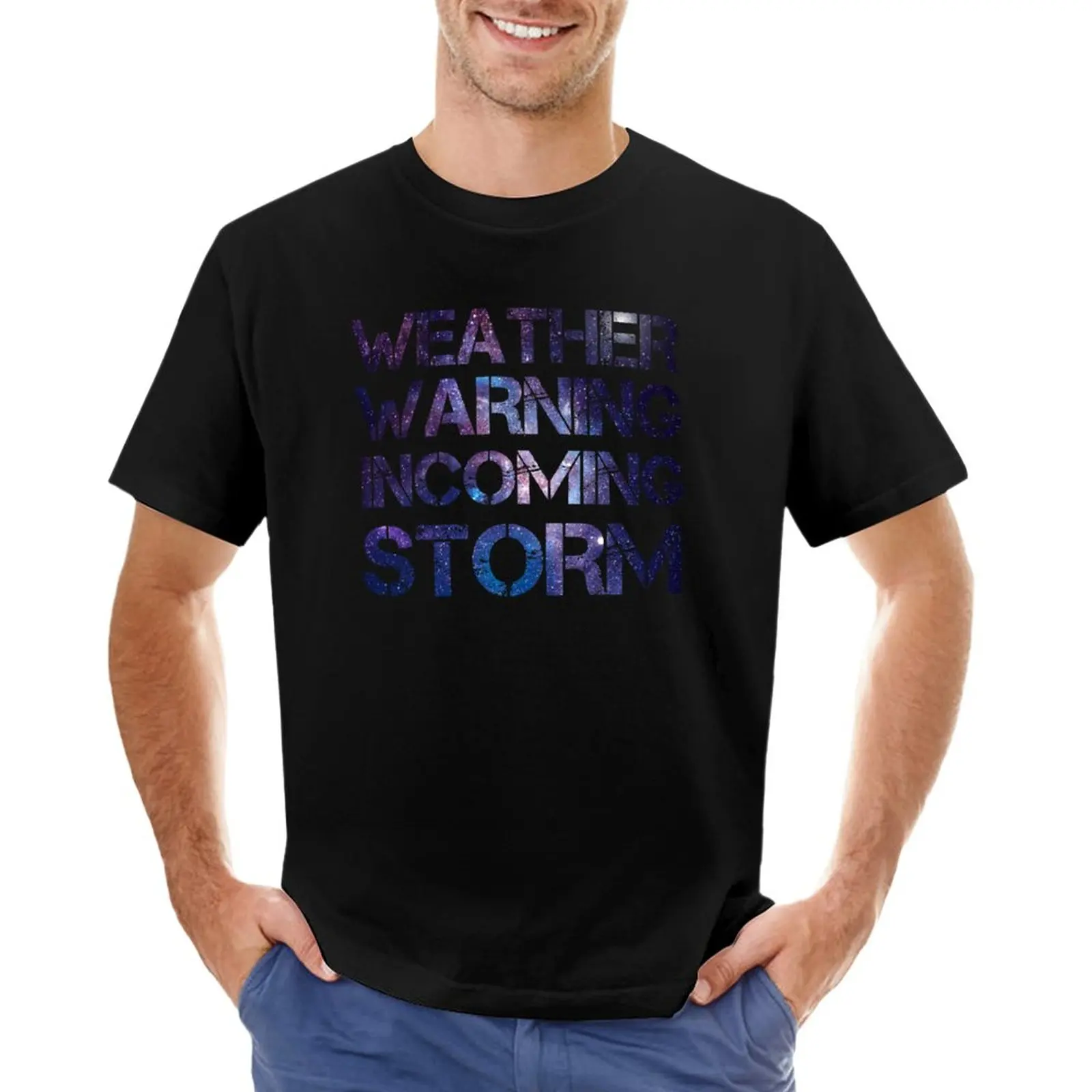T-Shirt Sky In Arrivo Storm No Man'S New Edition T Shirt Plain White T-Shirt Uomo