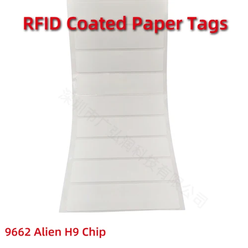 RFID UHF 태그 스티커, 860-960MHz 장거리 외계인 H9 라벨 접착제, 스포츠 타이밍 경주 차량, 10 개 4