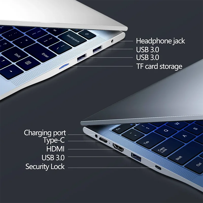 Laptop da gioco da 16 pollici Intel 5805 I9-11900H DDR4 Window11 32 RAM 2TB SSD HDMI HD Fotocamera 8 Core 16 Fili Computer portatile PC - immagine 6
