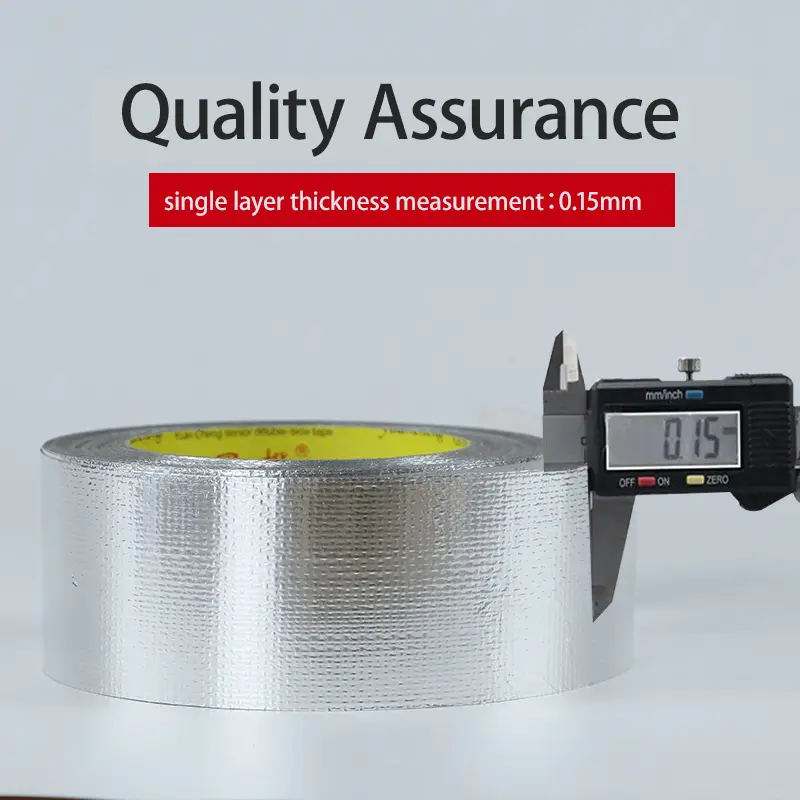 Fiberglass Cloth Aluminum Foil Tape High Temperature Resistant  Waterproof Tape Sun Protection Range Hood Flame Retardant - Image 4