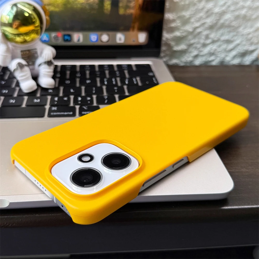 Ultra Thin Frosted Matte Anti-Fingerprint Phone Case - Solid Color Hard Shell