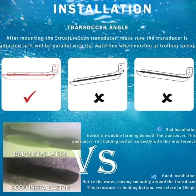 Corrosion Resistant Mount Bracket for TotalScan Skimmer Transducer