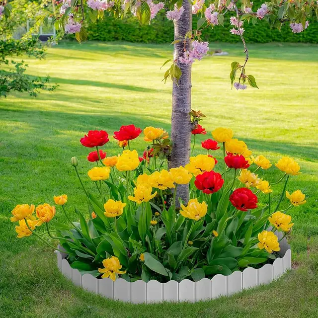 20 db Fű Gyep Növényi Szegély Rugalmas Kerti Határ Kerítés Sétány Táj Szélén Barkácskerti Dekoráció - Image 2