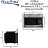 RecPro RV Convection Microwave Stainless Steel 1.1 cu. ft | 120V | Appliances | Direct Replacement for Greystone 3