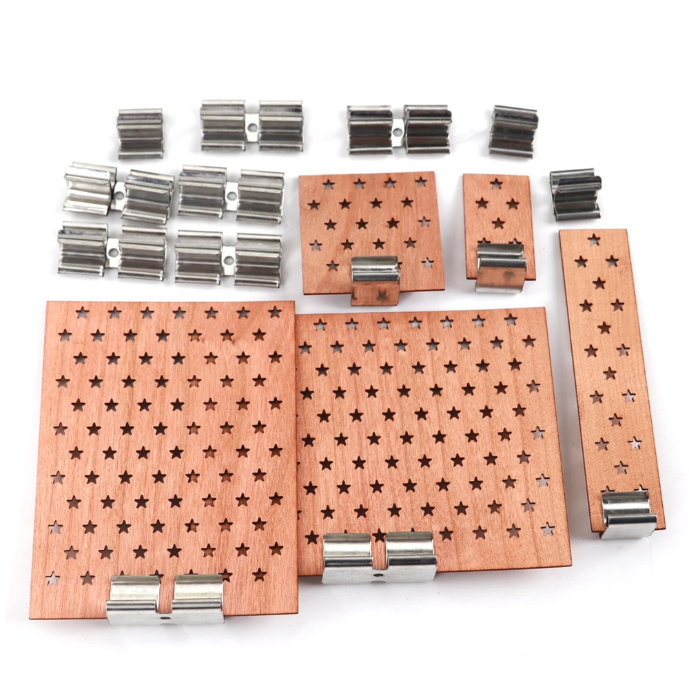 Description Picture 2 of itemLarge Width Star Hole Wooden Candle Wicks with Metal Bases Soy Wax Candle Cores Parffin Wax Wicks DIY Candle Making Supplies