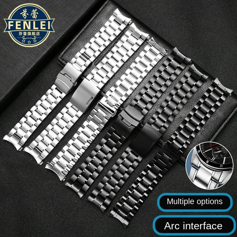 Edelstahl Armband 20-24mm Für Casio Uhren - Gebogenes Design