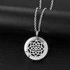 St. Benedict necklace 316L stainless steel pendant diffuser locket magnetic essential oil diffuser necklace aromatherapy jewelry 2
