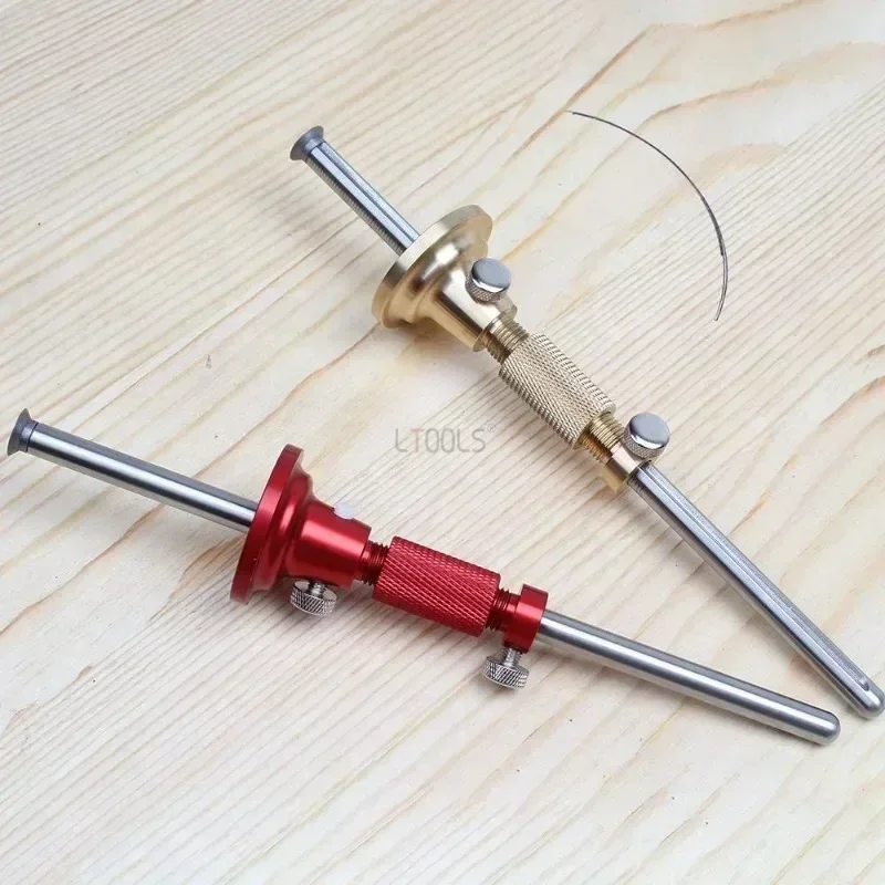 0.1mm High-precision Scale New Aluminum Alloy Scriber European Solid Woodworking Marking Tool with Precise Scale Wood Tool DIY